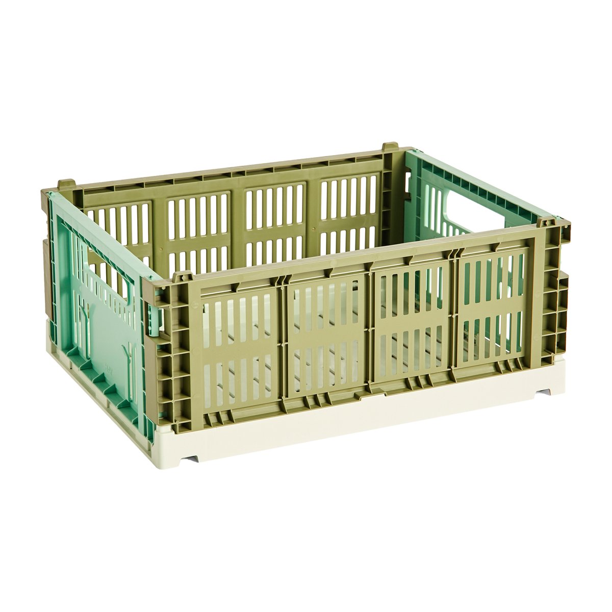 HAY Colour Crate Mix M 26,5 x 34,5 cm Olive-dark mint