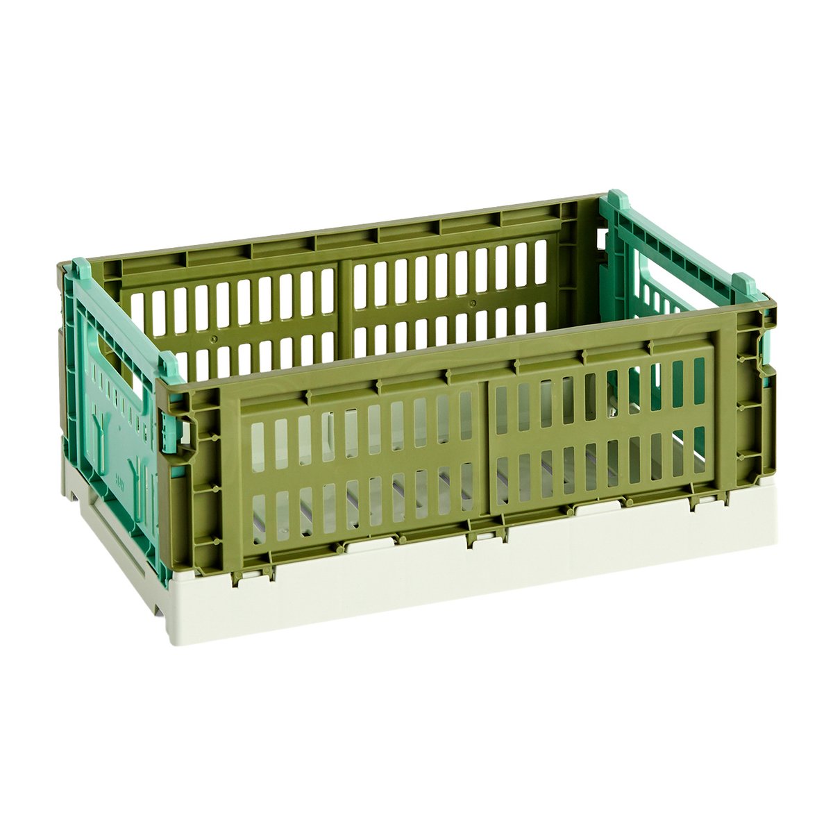 HAY Colour Crate Mix S 17 x 26,5 cm Olive-dark mint