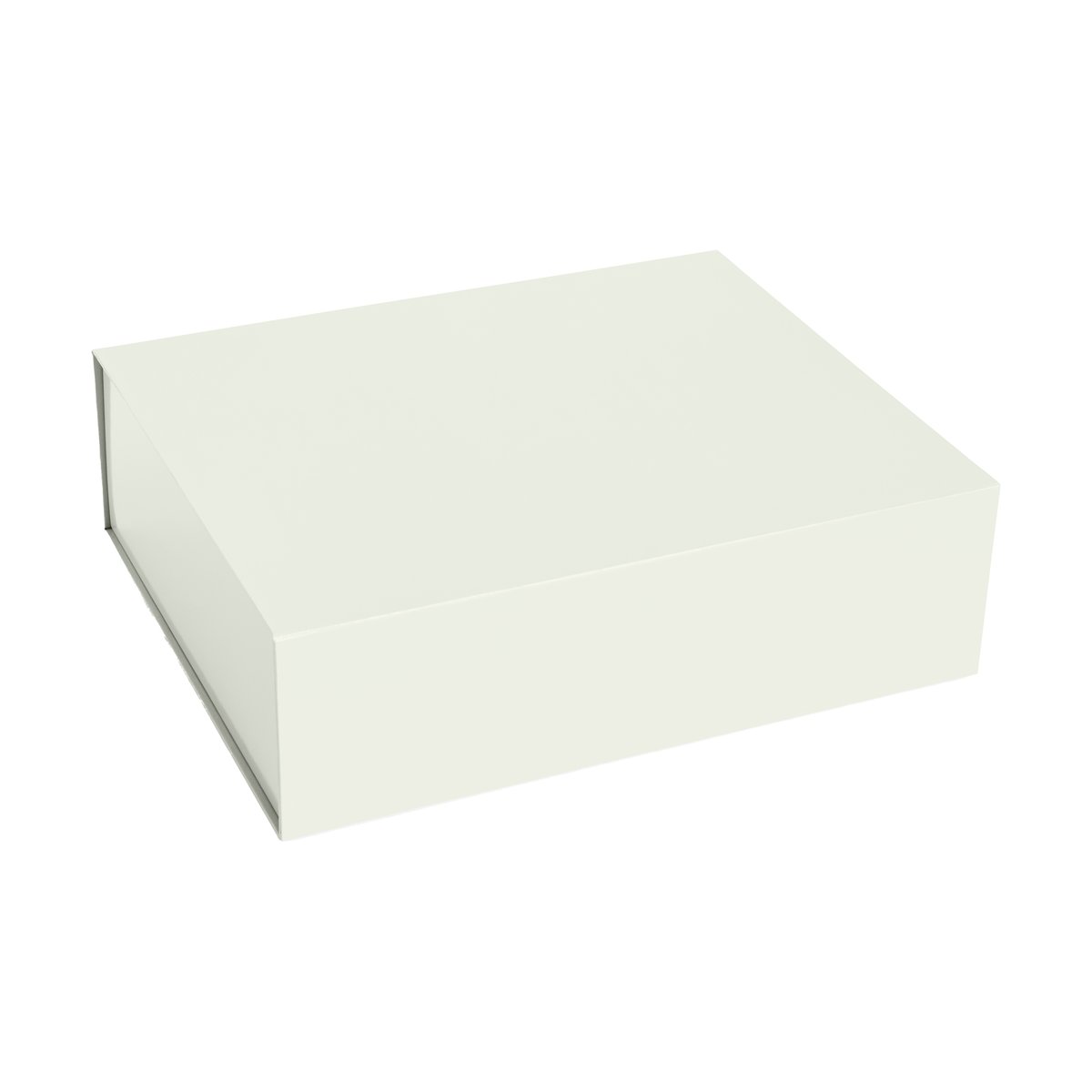 HAY Colour Storage L kannellinen laaatikko 34,5×41,5 cm Chalk white