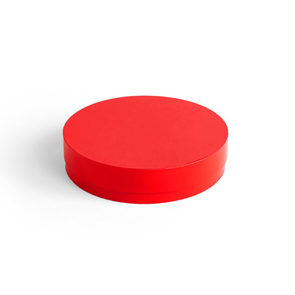 HAY Colour Storage Round kannellinen laatikko Ø 24 cm Vibrant red