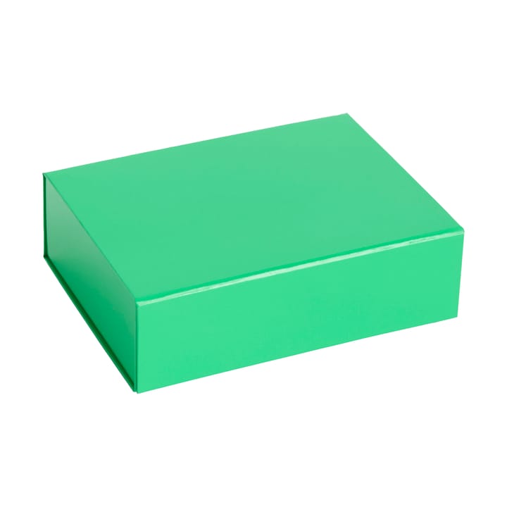 Colour Storage XS laatikko kannella 16,5x22,5 cm - Vibrant green - HAY