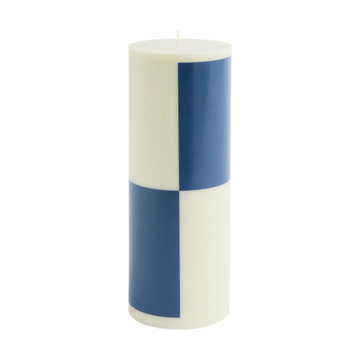 Column Candle pöytäkynttilä large 25 cm - Milky green-dark blue - HAY