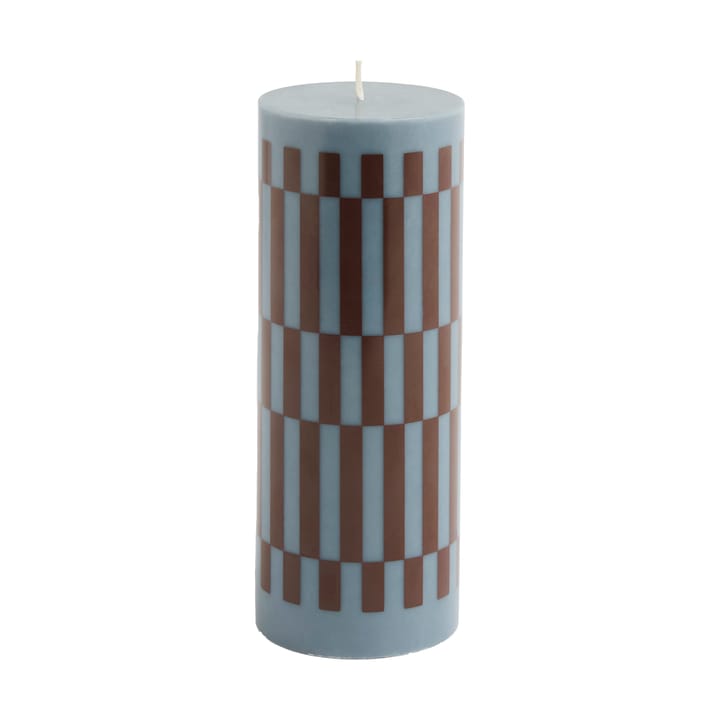 Column Candle pöytäkynttilä medium 20 cm - Anthrachite-bordeaux - HAY