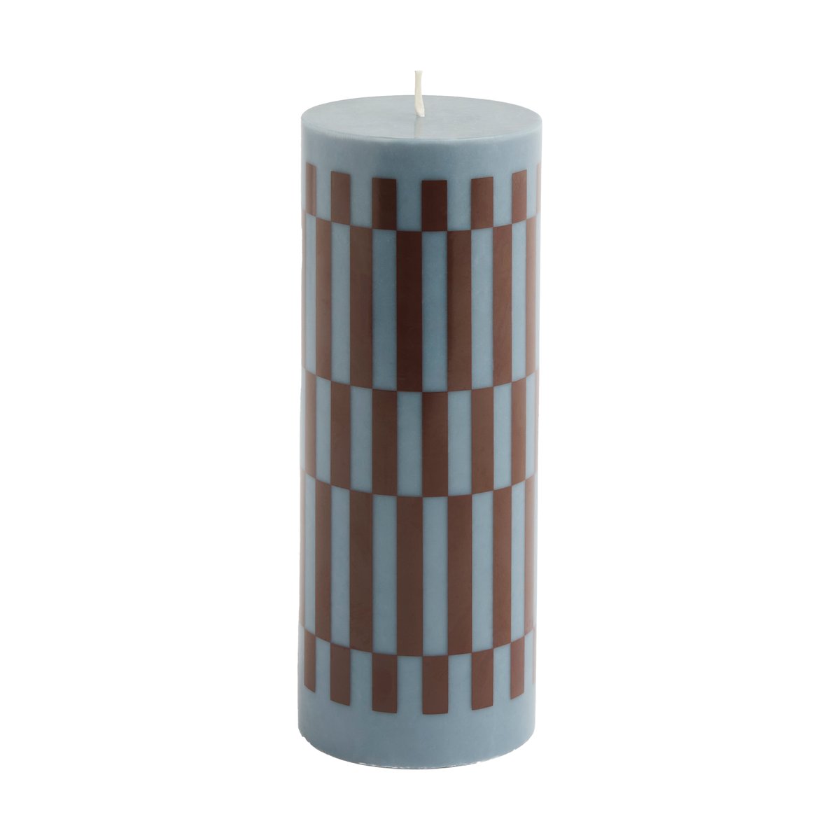 HAY Column Candle pöytäkynttilä medium 20 cm Anthrachite-bordeaux