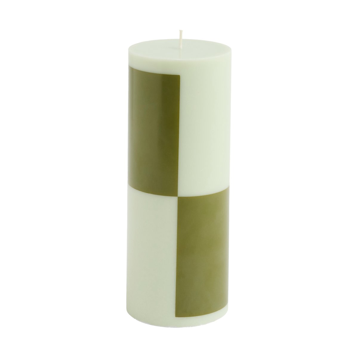 HAY Column Candle pöytäkynttilä medium 20 cm Light green-army green