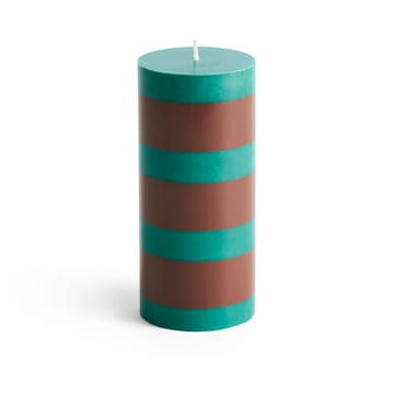 Column Candle pöytäkynttilä small 15 cm - Green-brown - HAY