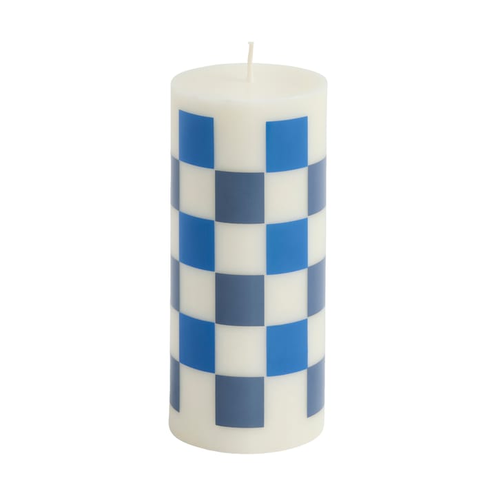 Column Candle pöytäkynttilä small 15 cm - Off white-blues - HAY