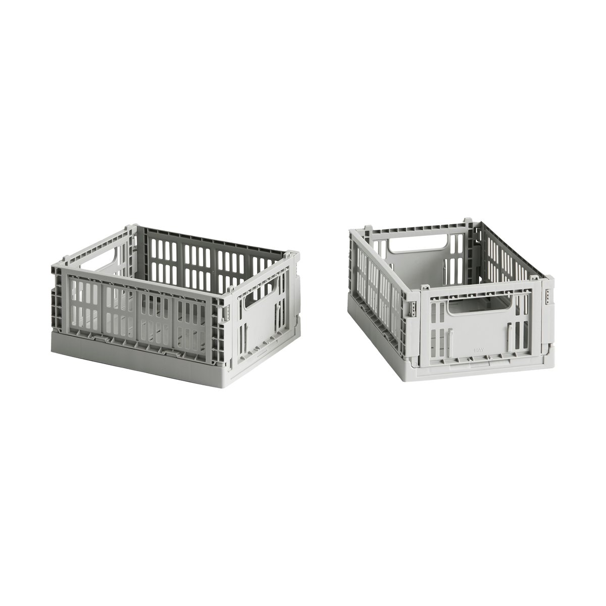 HAY HAY Colour Crate Mini 2-pack 13×17 cm Light grey