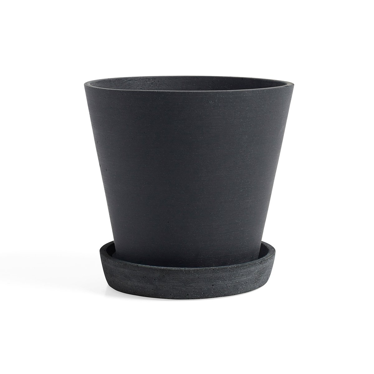 HAY HAY Flowerpot with saucer -ruukku XXL Ø26 cm Musta