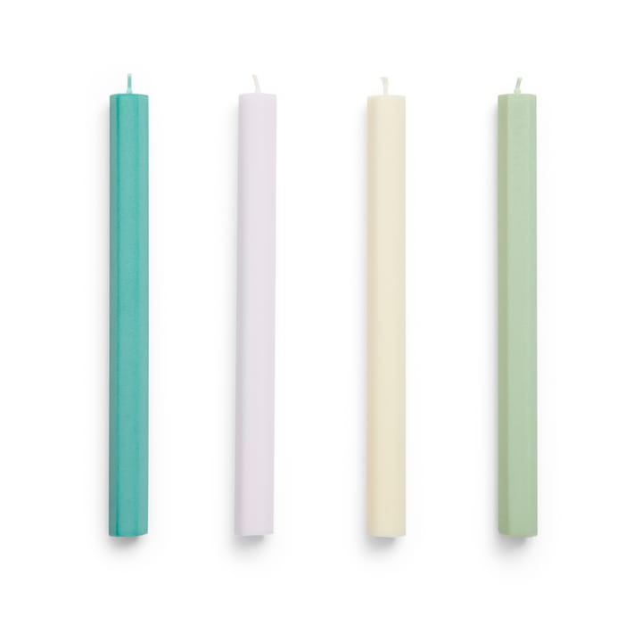 Hexagon Candle kynttilä mix 4-pack - Pastel - HAY