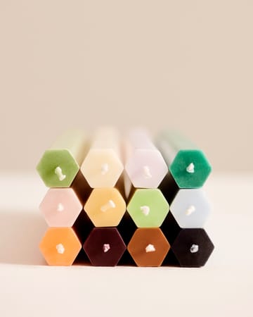 Hexagon Candle kynttilä mix 4-pack - Pastel - HAY