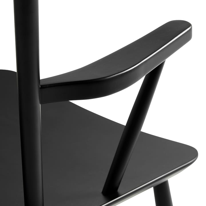 J42 nojatuoli, Black lacquered beech HAY