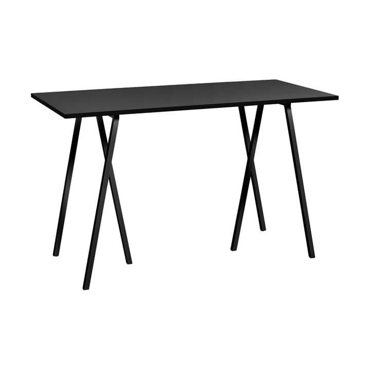 Loop Stand incl. support baaripöytä 77,5x160 cm - Black-black linoleum-black ash - HAY