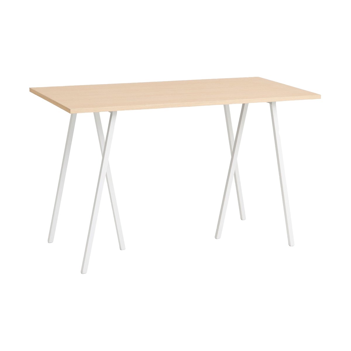 HAY Loop Stand incl. support baaripöytä 77,5×160 cm White-clear lacq. oak