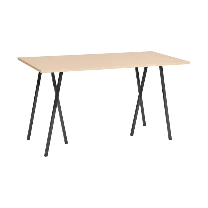 Loop Stand incl. support baaripöytä 87,5x180 cm - Black-clear lacq. oak - HAY