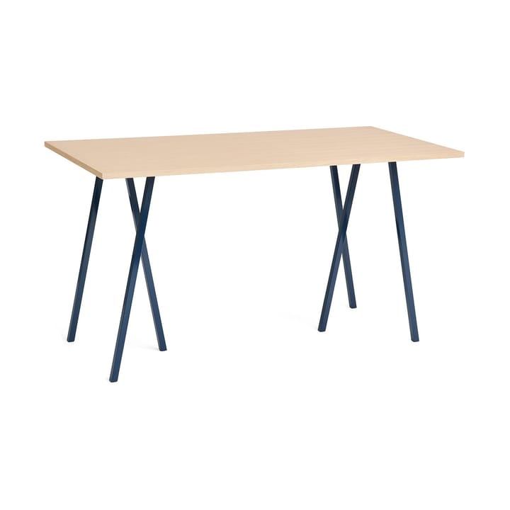 Loop Stand incl. support baaripöytä 87,5x180 cm - Deep blue-clear lacq. oak - HAY