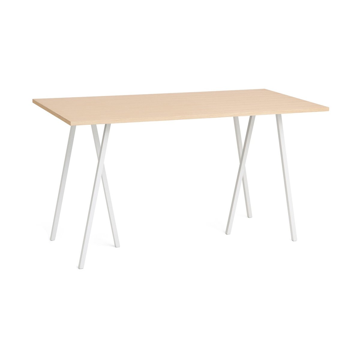 HAY Loop Stand incl. support baaripöytä 87,5×180 cm White-clear lacq. oak