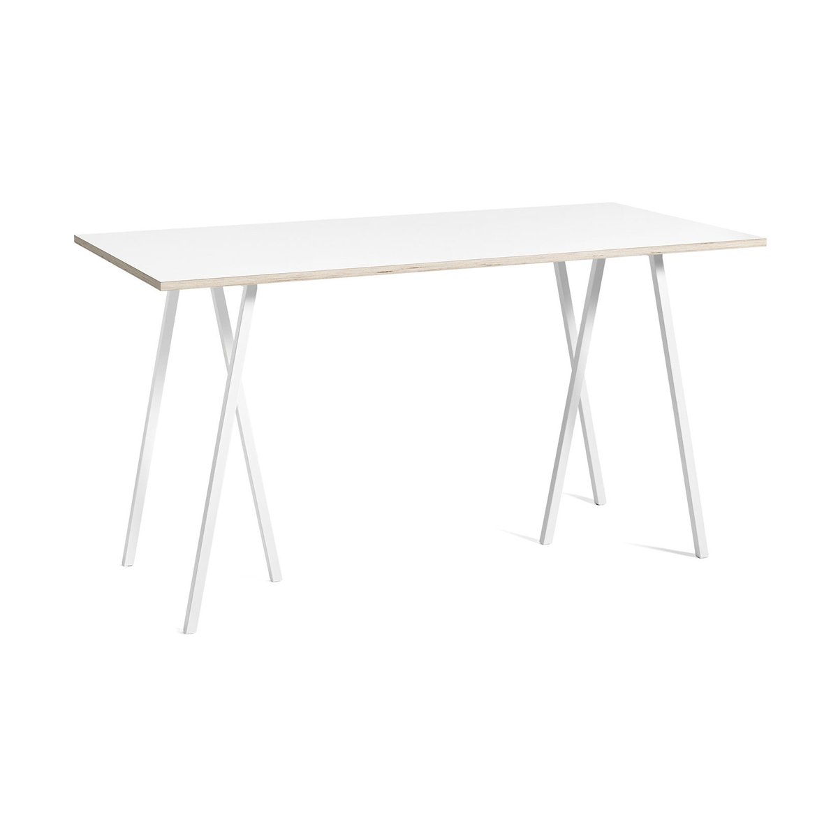 HAY Loop Stand incl. support baaripöytä 87,5×180 cm White-white laminate-plywood