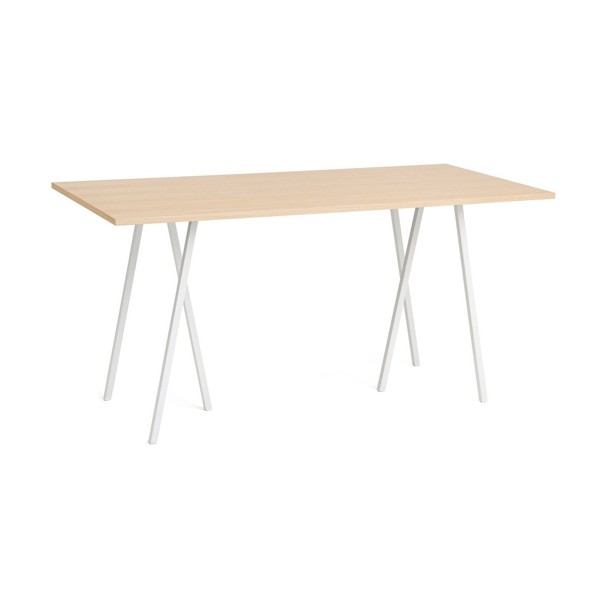 HAY Loop Stand incl. support baaripöytä 92,5×200 cm White-clear lacq. oak