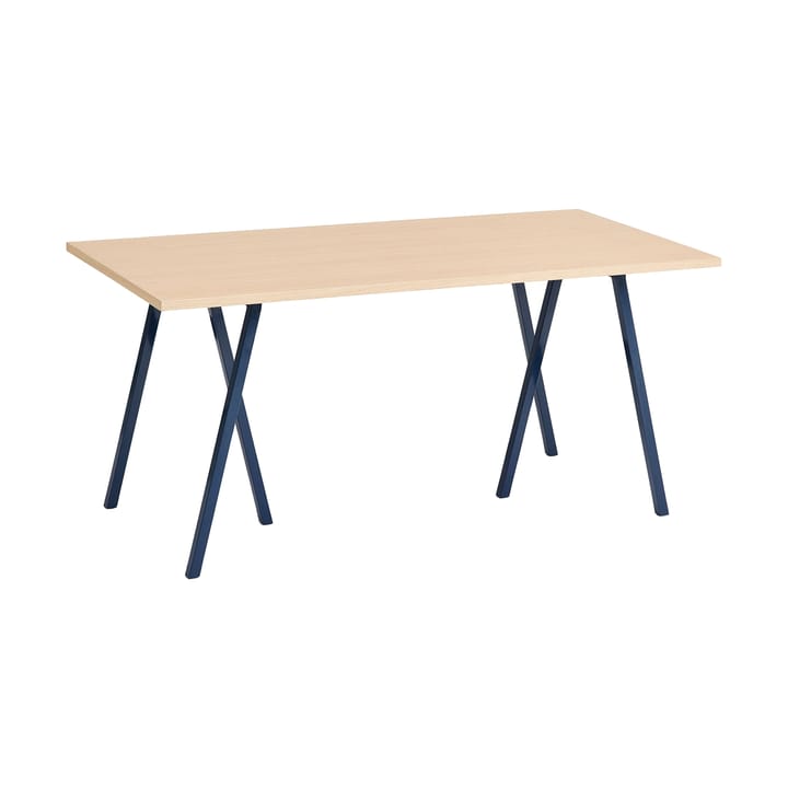 Loop Stand incl. support ruokapöytä 77,5x160 cm - Deep blue-clear lacq. oak - HAY