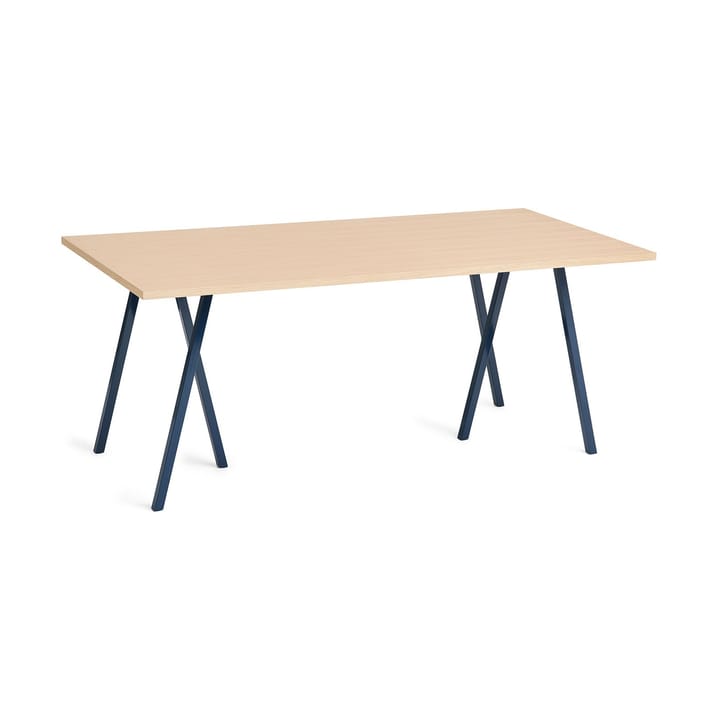 Loop Stand incl. support ruokapöytä 87,5x180 cm - Deep blue-clear lacq. oak - HAY