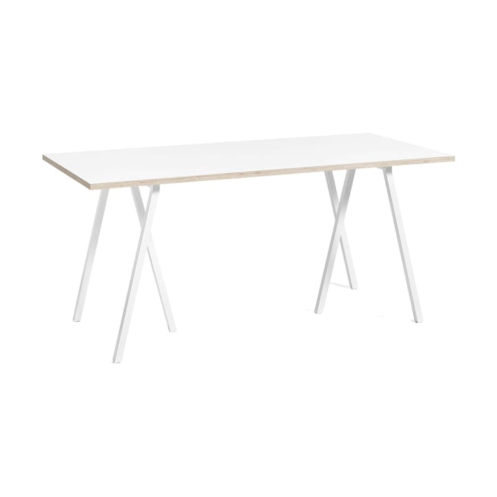 Loop Stand incl. support ruokapöytä 87,5x180 cm - White-white laminate-plywood - HAY