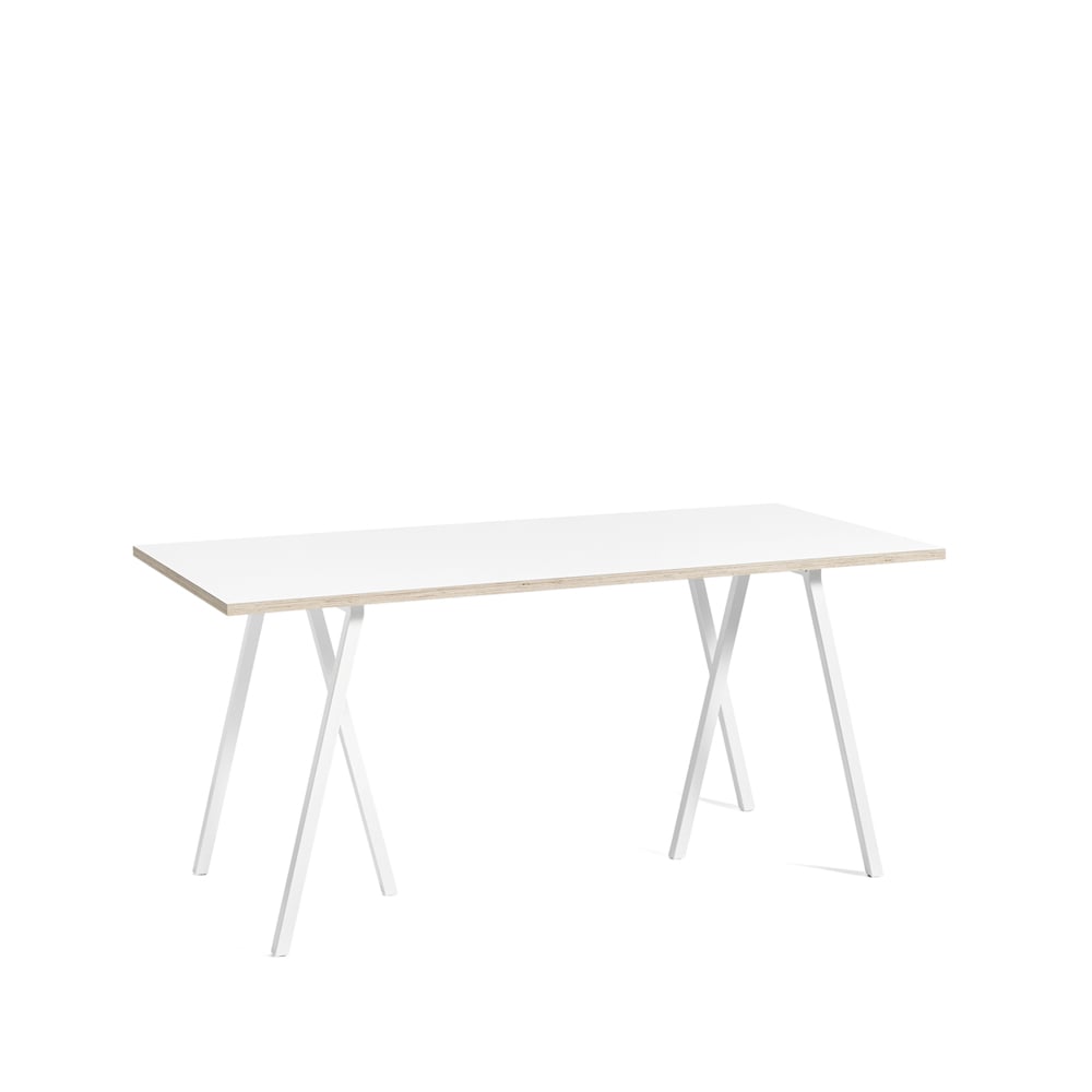 HAY Loop Stand ruokapöytä White laminate-white 160 cm