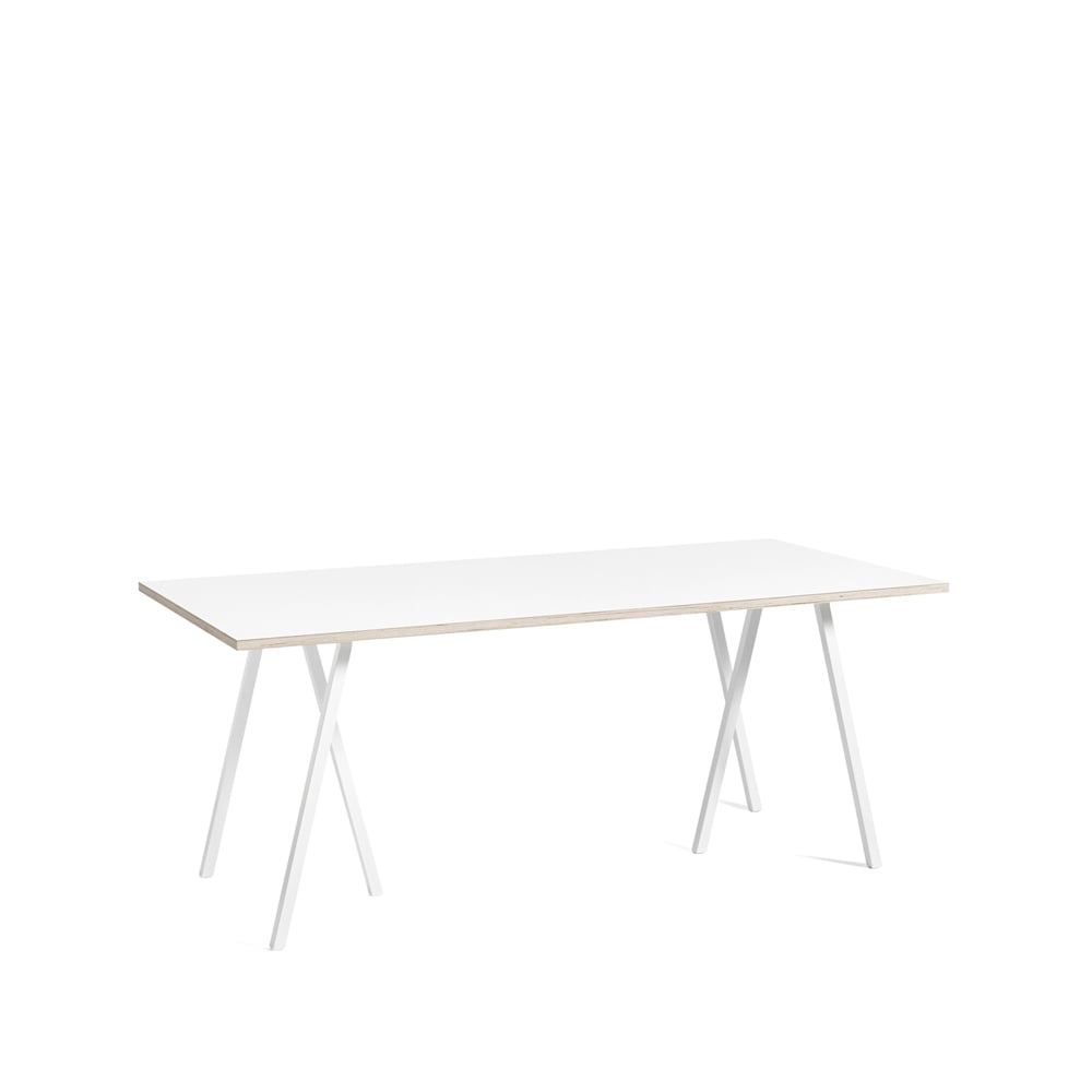 HAY Loop Stand ruokapöytä White laminate-white, 180 cm