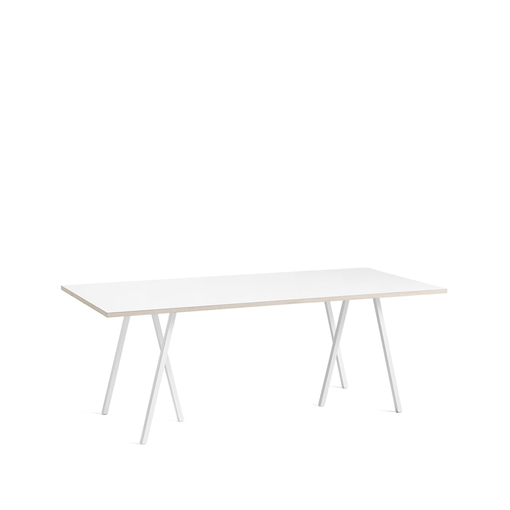 HAY Loop Stand ruokapöytä White laminate-white, 200 cm