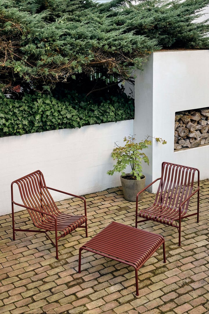 Palissade Low Table pöytä 81,5x86x38 cm, Iron red HAY