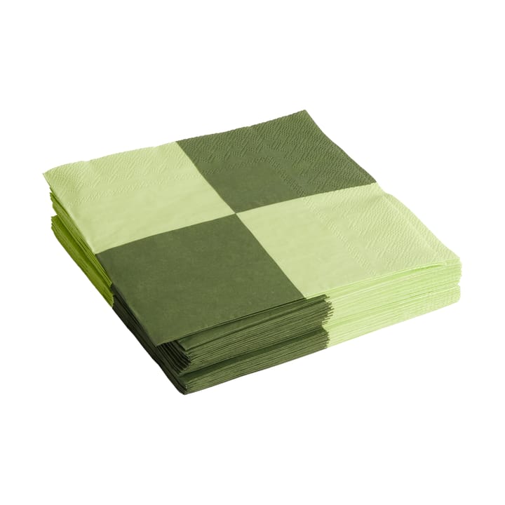 Pattern Dinner Check servietti 40x40 cm 20-pakkaus - Light green-dusty green L - HAY