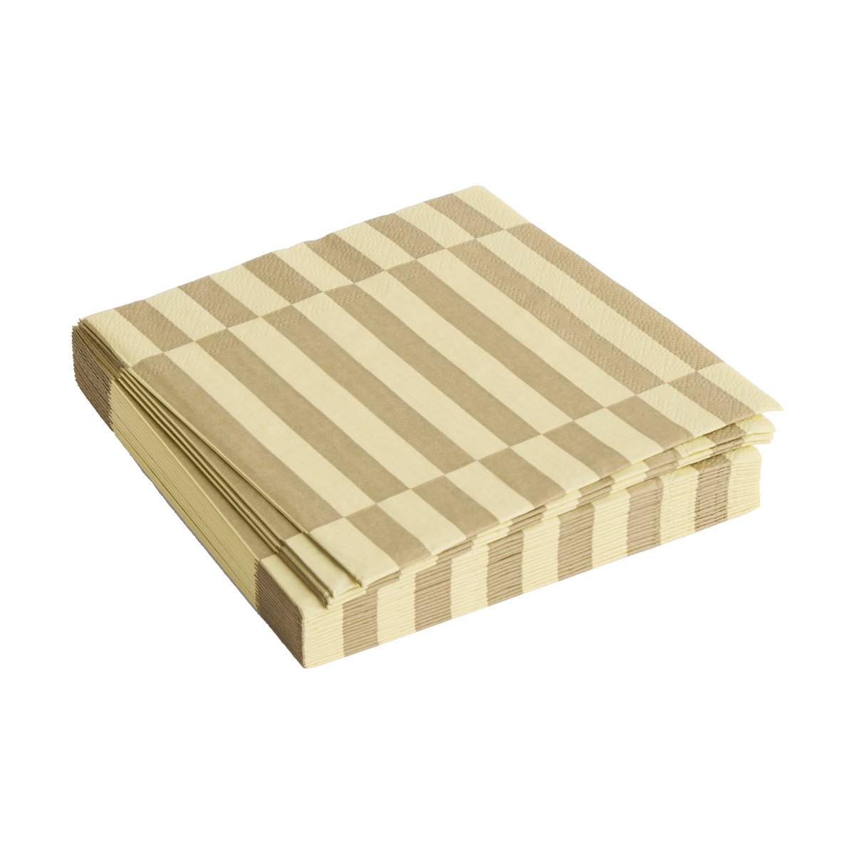 HAY Pattern Lunch Stripe servietti 33×33 cm 20-pakkaus Cream-sand pillar