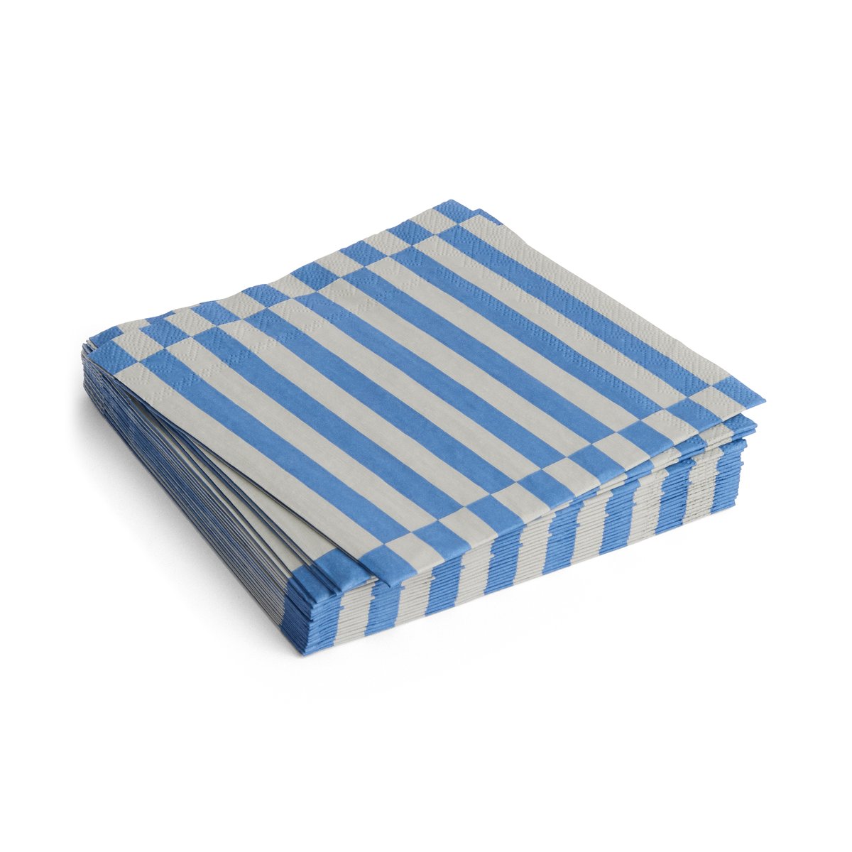 HAY Pattern Lunch Stripe servietti 33×33 cm 20-pakkaus Grey-blue pillar