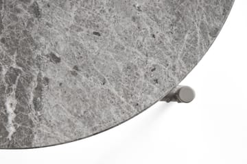 Rebar sivupöytä Ø45 cm - Grey marble-fossil - HAY