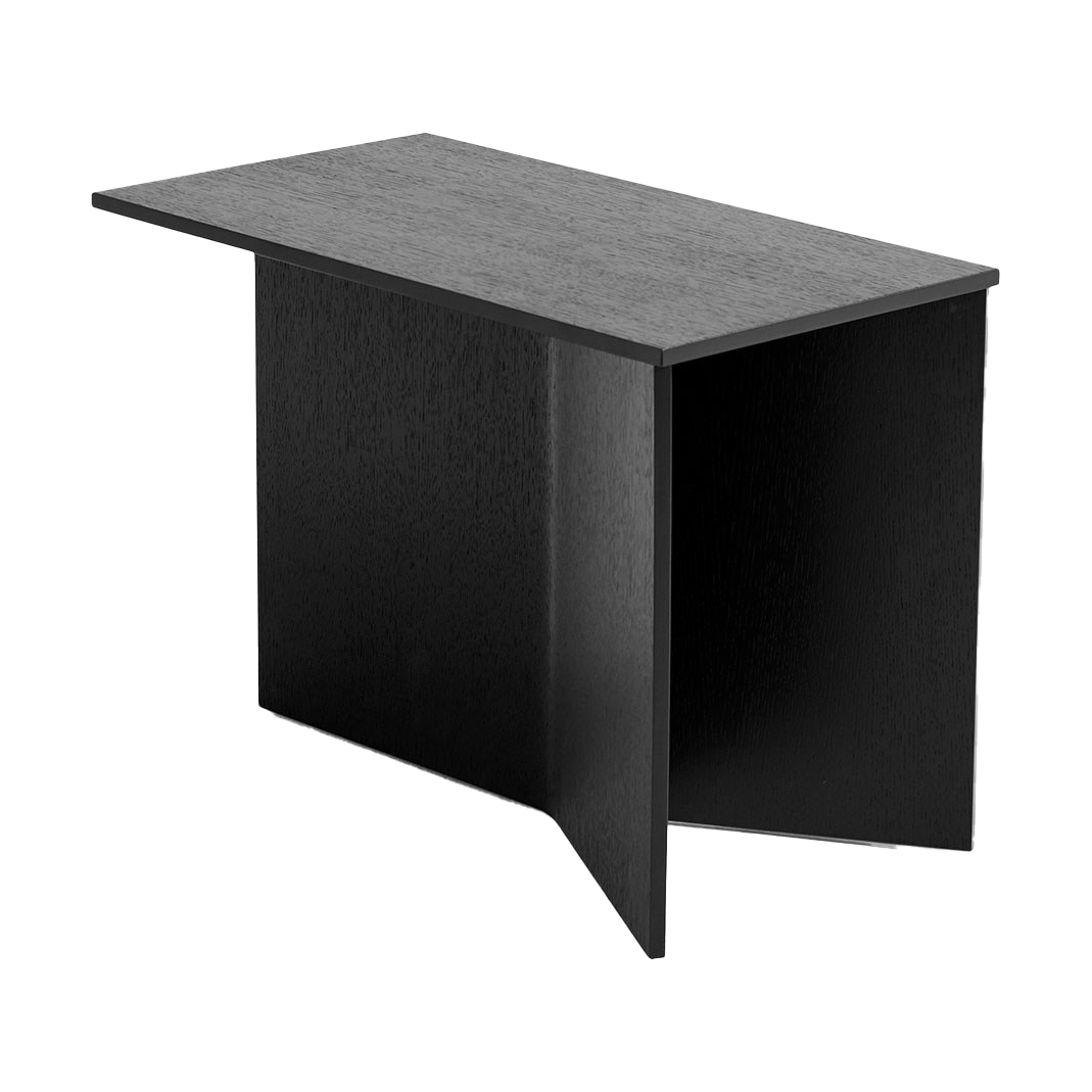 HAY Slit Oblong sivupöytä 27,5×49 cm Black lacquered oak