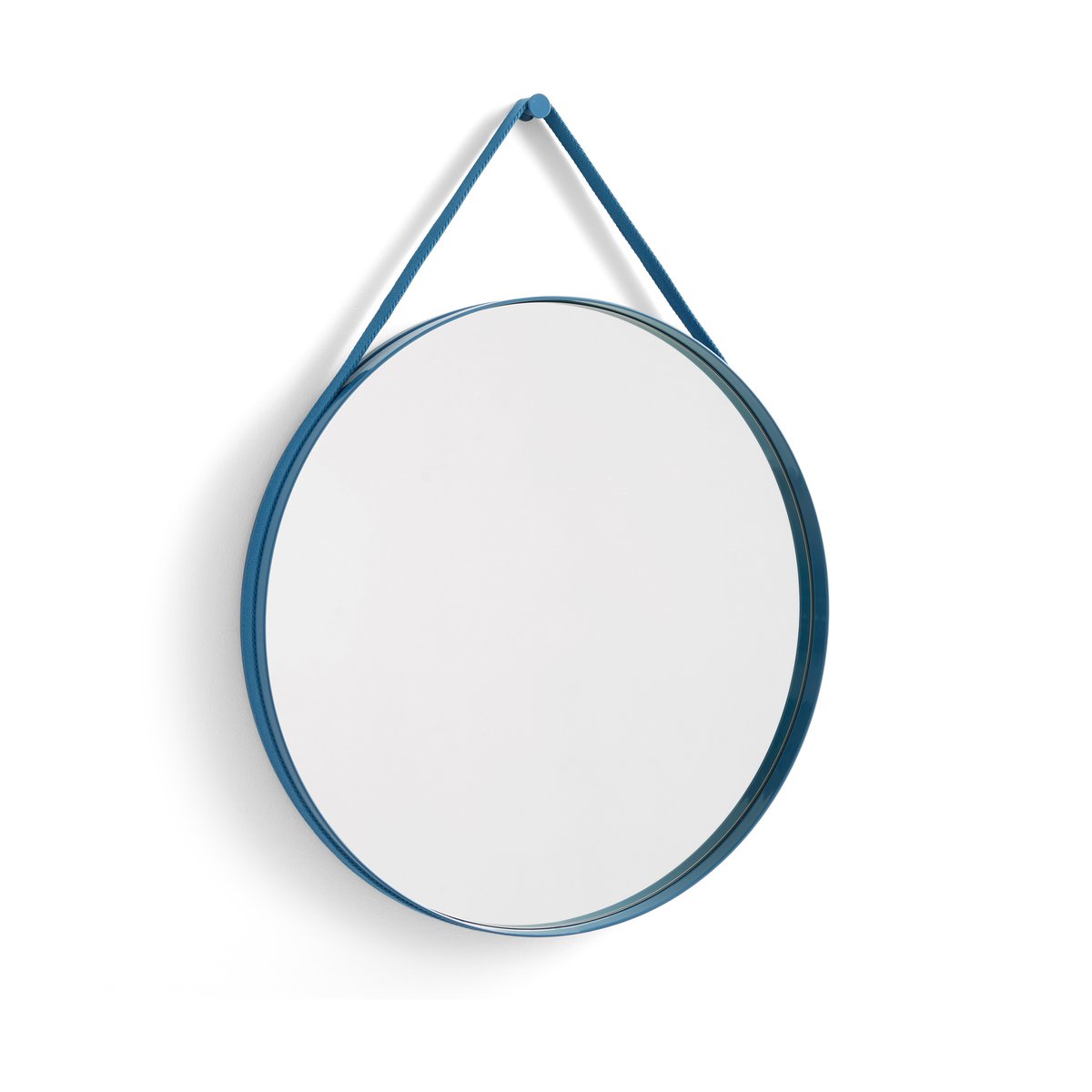 HAY Strap Mirror -peili Ø 70 cm Blue