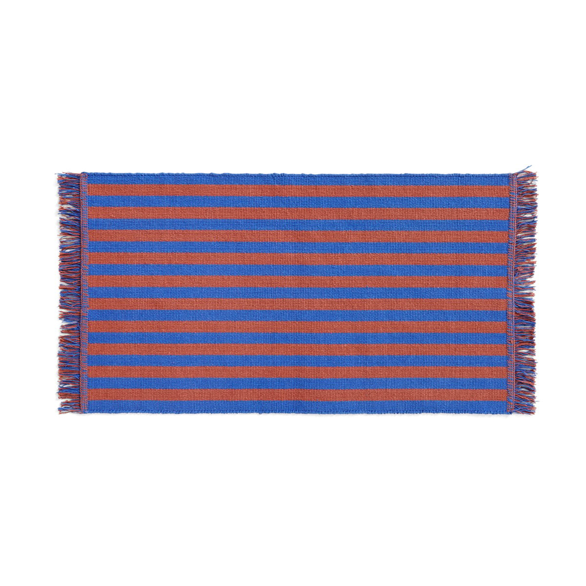 HAY Stripes and Stripes -ovimatto 52 x 95 cm Cacao sky