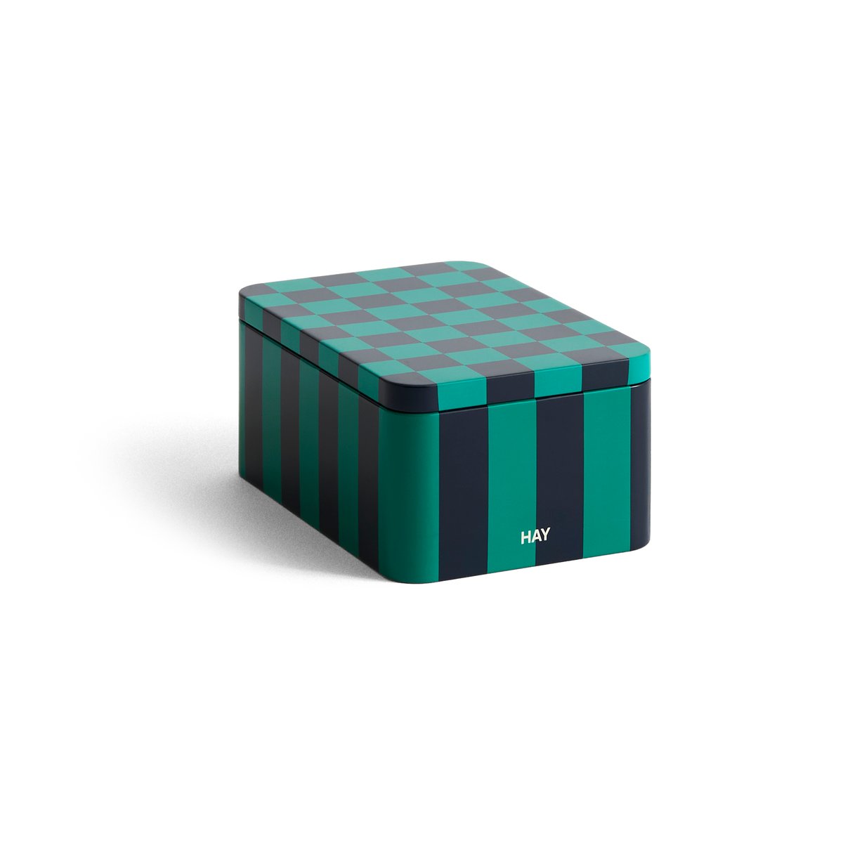 HAY Tin Container säilytyspurkki small Green-dark blue