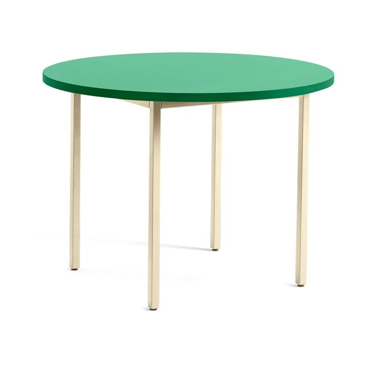 Two-Colour ruokapöytä Ø105 cm - Ivory-green mint - HAY