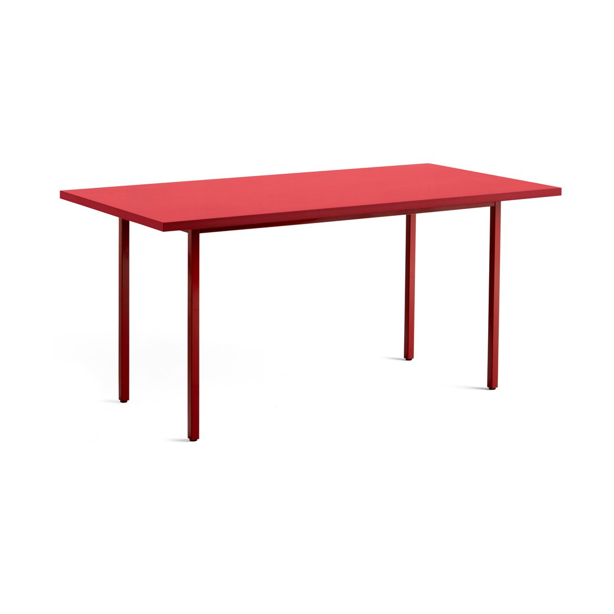 HAY Two-Colour ruokapöytä 82×160 cm Maroon red-red