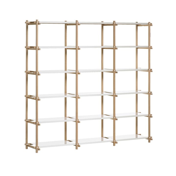 Woody hylly - Oak-white lacquered shelf, high - HAY