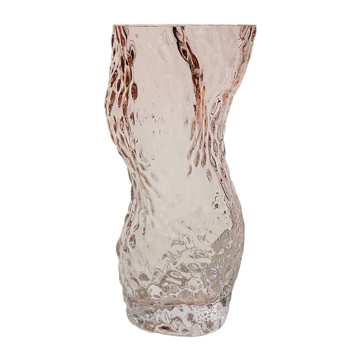 Hein Studio Ostrea Rock -maljakko lasia 30 cm Pale rose