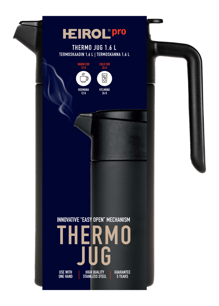 Heirol termoskannu 1,6 L - Musta - Heirol