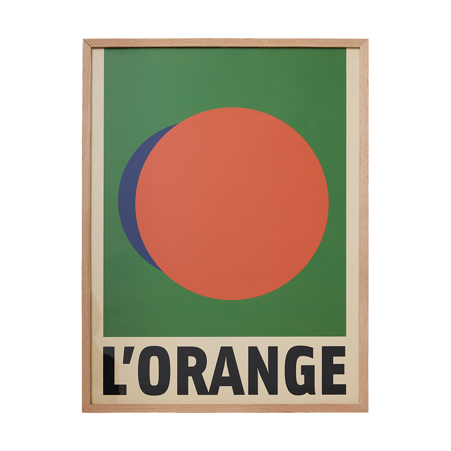 HKliving Framed artwork l’orange taulu Orange