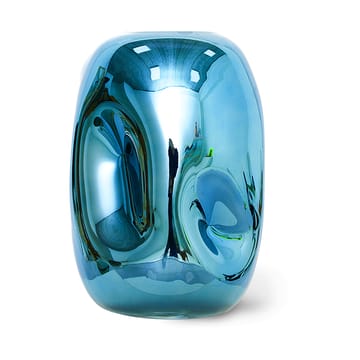 HK Objects lasimaljakko 21,5 cm - Blue chrome - HKliving