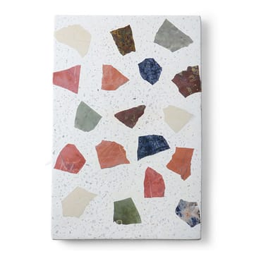 HKliving terrazzo leikkuulauta 30x25 cm - Valkoinen - HKliving