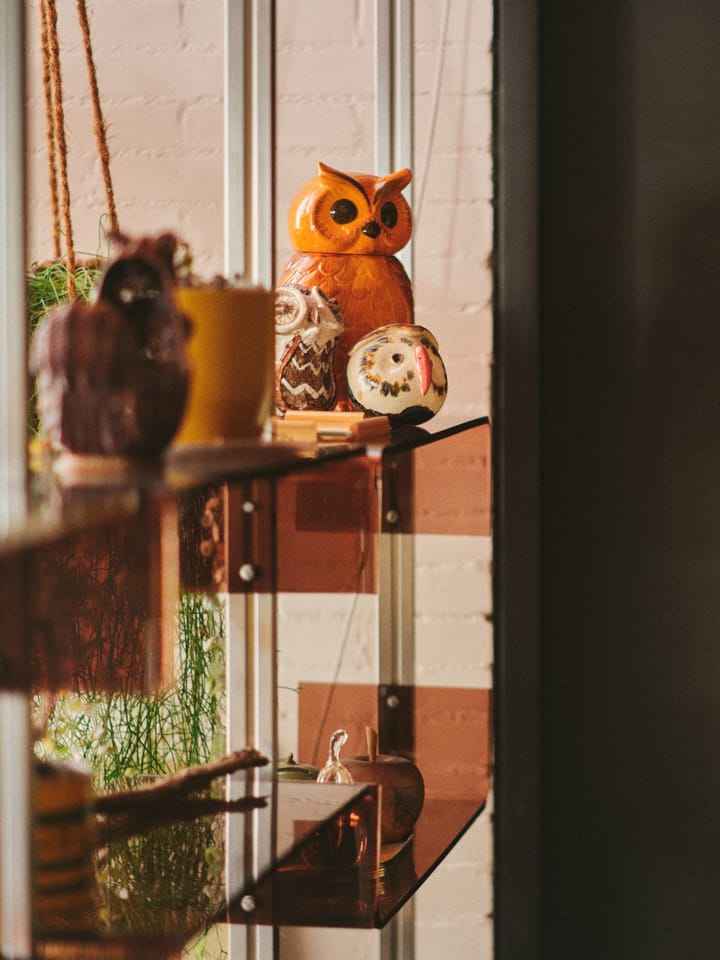 Keraaminen owl säilytyspurkki, Tangerine HKliving