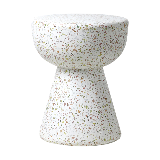 HKliving Terrazzo sivupöytä Ø35 cm Terrazzo multicolour