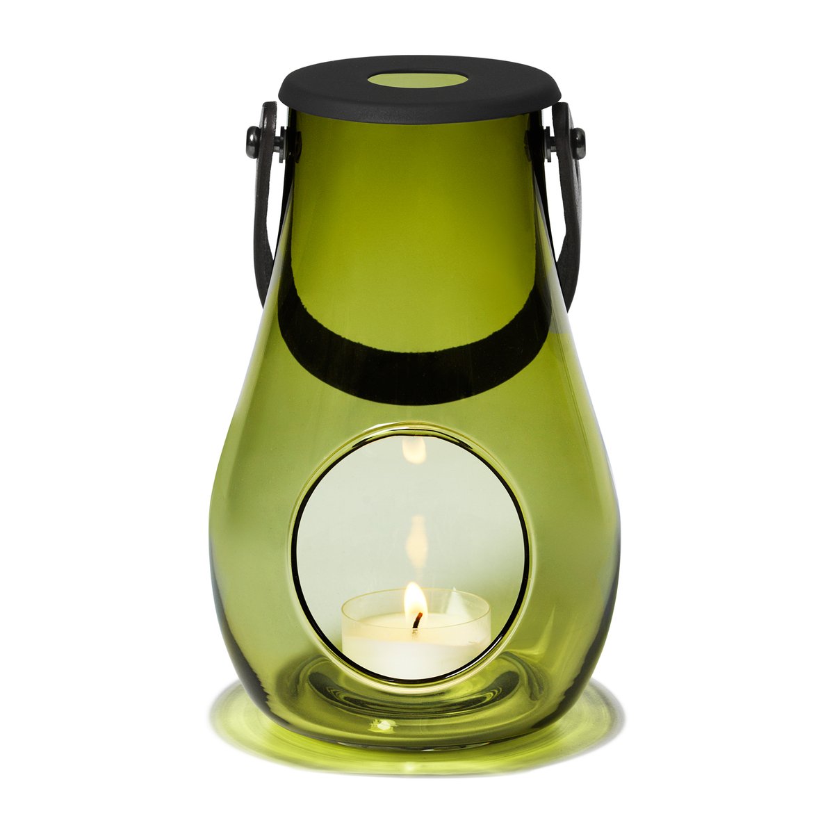Holmegaard Design With Light kynttilälyhty oliivinvihreä 16,5 cm