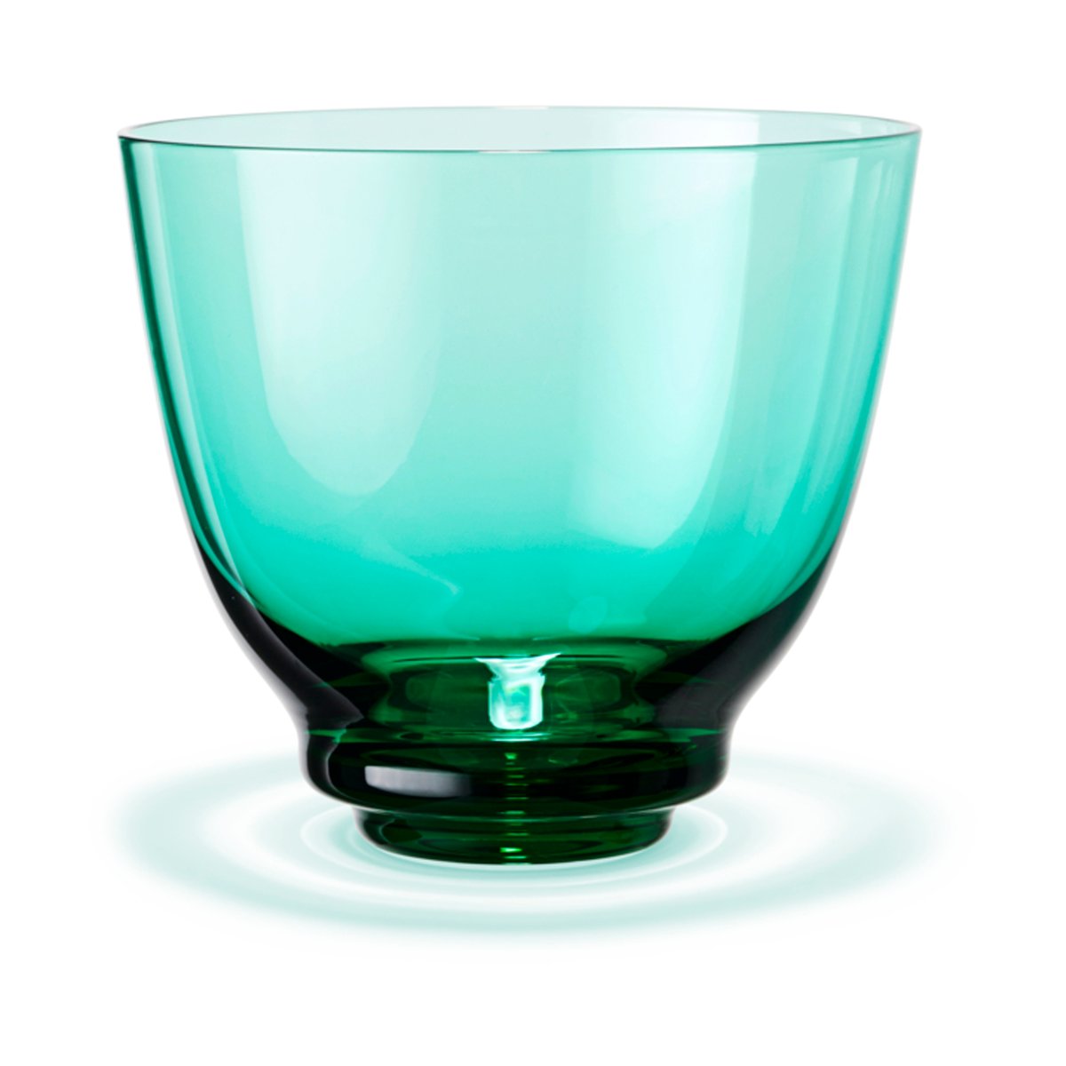 Holmegaard Flow vesilasi 35 cl Emerald green